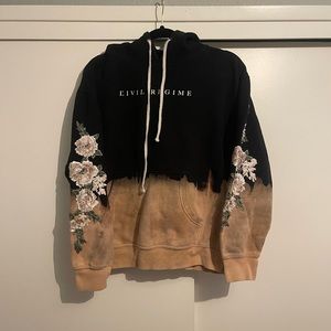 Civil Regime flower patch sweatshirt